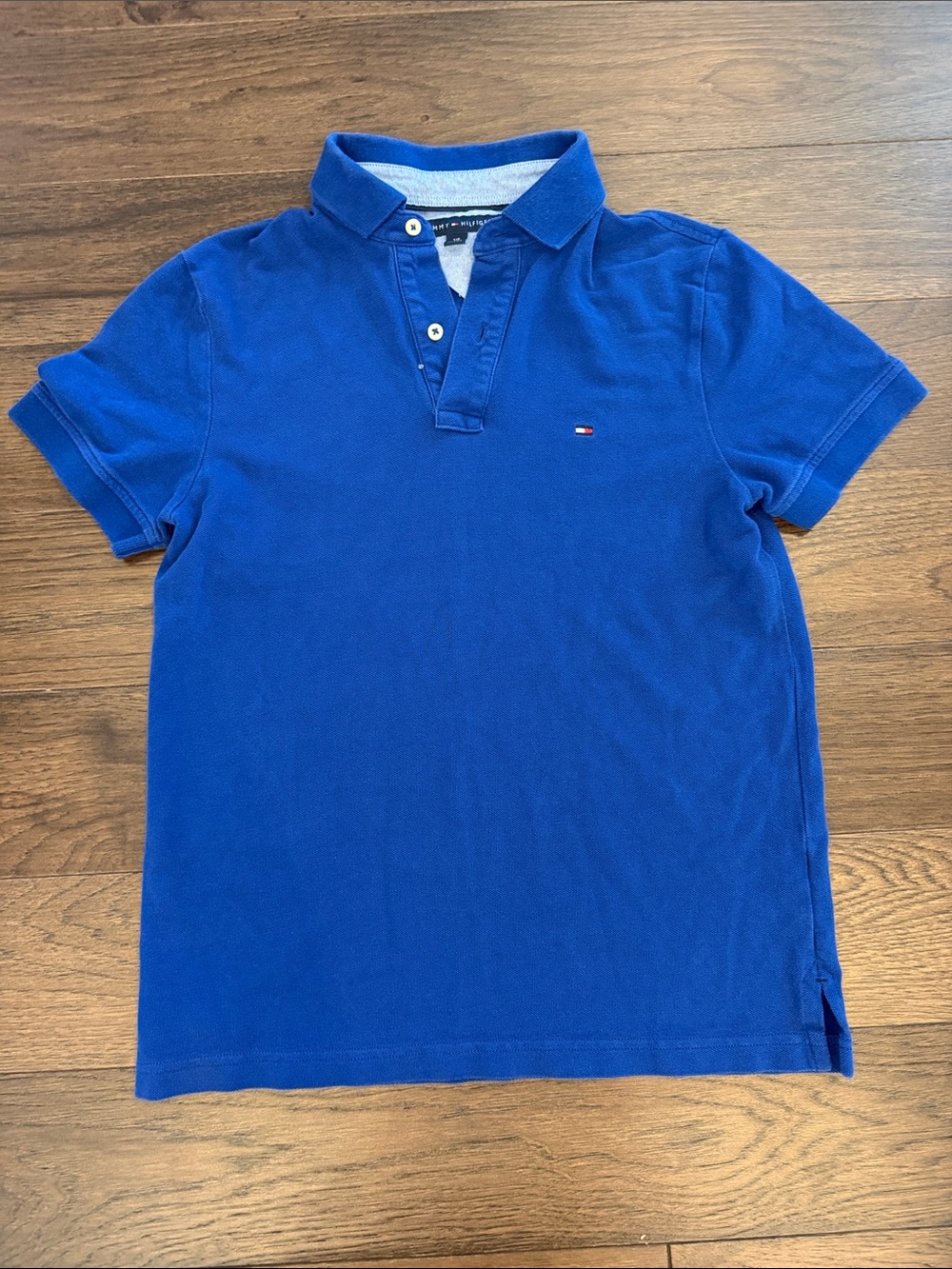 Tommy Hilfiger Cobalt Blue Short Sleeve Polo Youth Small - C15-048